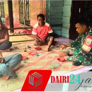 Babinsa Koramil 05/TP Laksanakan Komsos dengan Masyarakat Desa Kuta Gambir