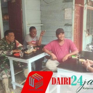 Babinsa Koramil 05/TP Laksanakan Komsos dengan Masyarakat Desa Kuta Gambir