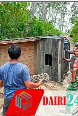 Babinsa Koramil 05/TP Bantu Masyarakat Desa Binaan yang Alami Musibah Kecelakaan