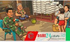 Babinsa Koramil 05/TP Jalin Silaturahmi dengan Penjual Sembako di Desa Renun