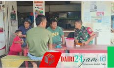 Babinsa Koramil 05/TP Ngeteh Bareng Bersama Warga Desa Tanah Pinem