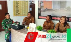 Babinsa Koramil 05/TP Silaturahmi dengan Pegawai Kecamatan di Kantor Camat Tanah Pinem