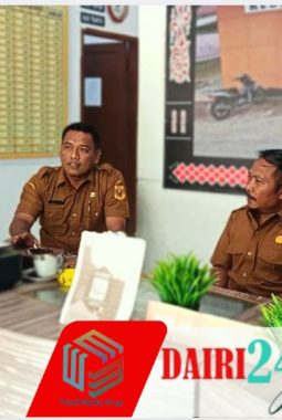 Babinsa Koramil 05/TP Silaturahmi dengan Pegawai Kecamatan di Kantor Camat Tanah Pinem