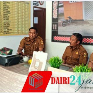 Babinsa Koramil 05/TP Silaturahmi dengan Pegawai Kecamatan di Kantor Camat Tanah Pinem