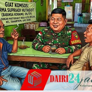 Babinsa Koramil 05/TP Komsos Bersama Warga Desa Kuta Buluh