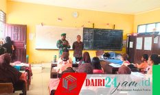 Sambangi Sekolah, Babinsa Berikan Nilai-Nilai Kebangsaan Kepada Siswa Sekolah Dasar
