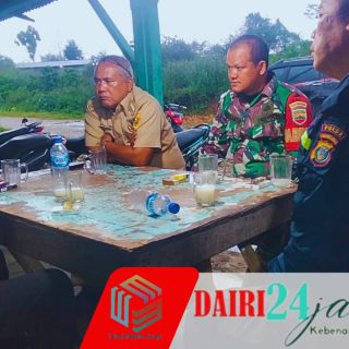 Sambil Ngopi, Babinsa Koramil 01/Sumbul dan Forkopimca Pegagan Hilir Bahas Kondusifitas Wilayah
