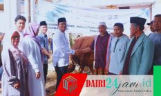 Rayakan Idul Adha 1447 H, Wakil Bupati Dairi Serahkan Bantuan Sapi Dari Presiden Prabowo Subianto Di Masjid Istiqomah Desa Gunung Sitember 