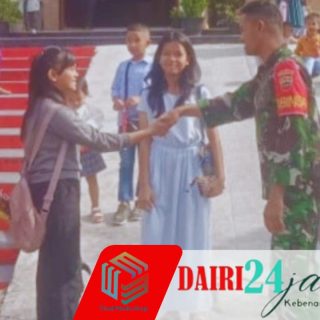 Babinsa Koramil 01/Sumbul Monitoring Dan Pengamanan Kegiatan Ibadah