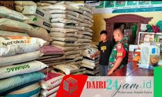 Kawal Ketahanan Pangan, Serda Torop Samosir Pantau Stok Pupuk di Kelurahan Pegagan Julu I