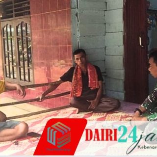 Babinsa Koramil 05/TP Komsos Bersama Warga Desa Kuta Gamber