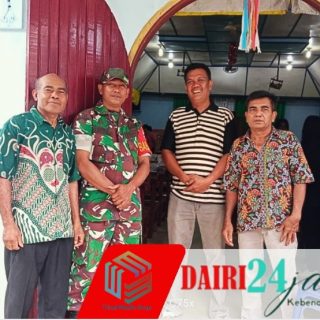 Babinsa Koramil 05/TP Amankan Ibadah Minggu di GBKP Kutabuluh