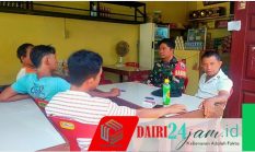 Babinsa Koramil 05/TP Komsos Bersama Warga Desa Balan Dua