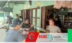 Babinsa Koramil 05/Tanah Pinem Komsos Bersama Warga Desa Kuta Gamber