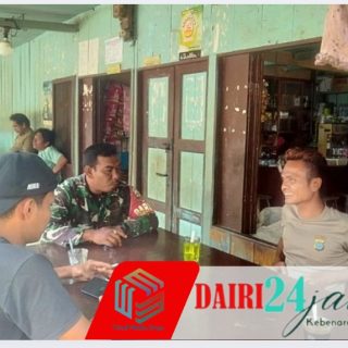 Babinsa Koramil 05/Tanah Pinem Komsos Bersama Warga Desa Kuta Gamber