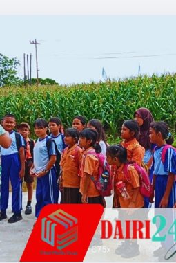 Babinsa Koramil 05/TP Kenalkan PBB kepada Siswa SDN 033437 Lau Tawar