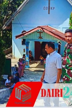 Babinsa Koramil 05/TP Amankan Ibadah Minggu di GBKP Kutabuluh, Wujudkan Rasa Nyaman Beribadah