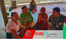 Babinsa Koramil 05/TP Komsos dan Jalin Silaturahmi Bersama Lansia Desa Renun