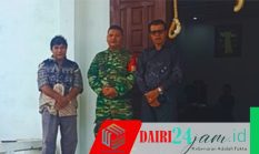 Babinsa Koramil 05/TP Laksanakan Pengamanan Ibadah Kenaikan Isa Al Masih di HKBP Kutabuluh