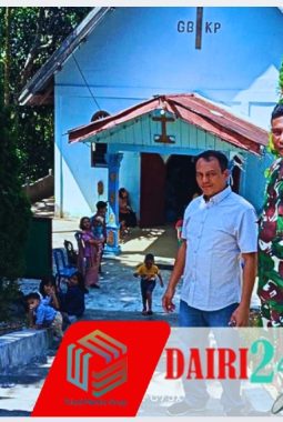 Babinsa Koramil 05/TP Amankan Ibadah Minggu di GBKP Kutabuluh, Berlangsung Aman dan Khidma