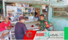 Babinsa Koramil 05/TP Sertu Warpadli Pererat Silaturahmi Lewat Ngopi Bareng Warga Desa Suka Dame