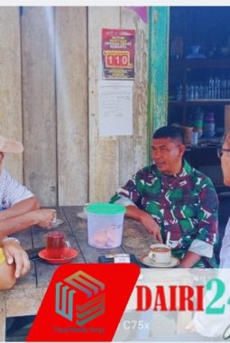 Babinsa Koramil 05/TP Sertu Warpadli Pererat Silaturahmi dengan Warga Desa Suka Dame Lewat Ngopi Bareng