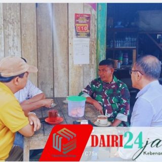 Babinsa Koramil 05/TP Sertu Warpadli Pererat Silaturahmi dengan Warga Desa Suka Dame Lewat Ngopi Bareng