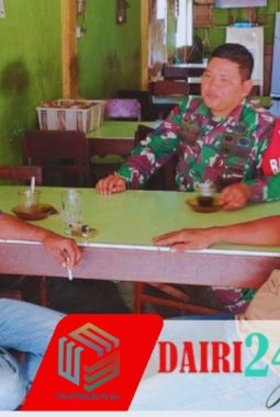 Babinsa Koramil 05/TP Serma Supriadi Hutasoit Laksanakan Komsos dengan Warga Desa Kuta Buluh