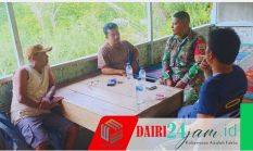 Babinsa Koramil 05/TP Serma Supriadi Hutasoit Komsos dengan Warga Desa Pasir Tengah, Jaga Kebersamaan & Kondusivitas