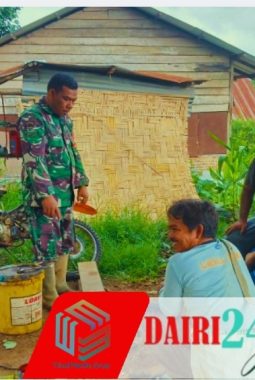 Babinsa Koramil 05/TP Serda J. Ginting Komsos di Desa Kempawa, Perkuat Kedekatan TNI dengan Rakyat