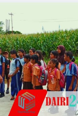 Cetak Generasi Disiplin! Babinsa Koramil 05/TP Sertu Warpadli Kenalkan PBB ke Siswa SDN 033437 Kutabuluh