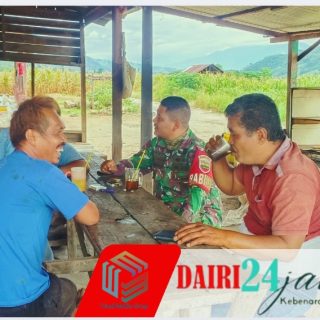 Babinsa Koramil 05/TP Serma Supriadi Hutasoit Laksanakan Komsos di Desa Pasir Tengah