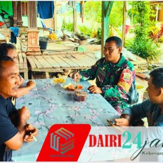 Babinsa Koramil 05/TP Serda J.A. Ginting Gonto Gelar Komsos dengan Masyarakat Desa Kempawa