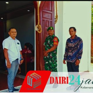 Babinsa Koramil 05/TP Amankan Ibadah Minggu di HKBP Kutabuluh