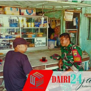 Babinsa Koramil 05/TP Sertu Warpadli Silaturahmi dengan Masyarakat Desa Suka Dame