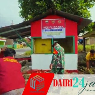 Babinsa Koramil 05/TP Sertu Warpadli Gotong Royong Bersama Warga Desa Suka Dame