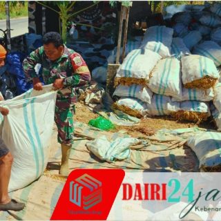 Babinsa Koramil 05/TP Dampingi Penggilingan Jagung, Bantu Dongkrak Ketahanan Pangan di Desa Harapan