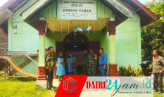 Jaga Toleransi dan Keamanan, Babinsa Koramil 05/TP Amankan Ibadah Minggu di Gereja GKII Pamah