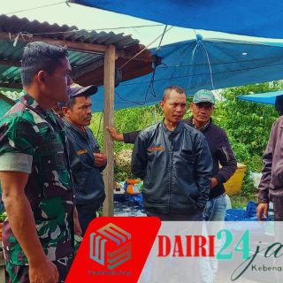 Pastikan Pasar Tradisional Aman Dan Harga Stabil, Babinsa Koramil 01/Sumbul Monitoring Wilayah Binaan