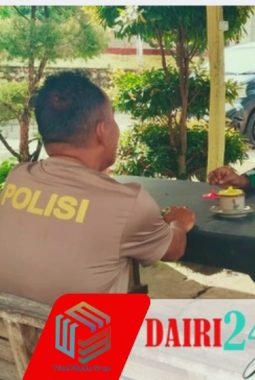 Pererat Sinergitas, Babinsa Koramil 05/TP Ngopi Santai Bersama Polsek Kutabuluh