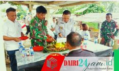 Koramil 05/TP Bersama Muspika Ucapkan Selamat HUT Bhayangkara untuk Polsek Kutabuluh/Tanah Pinem