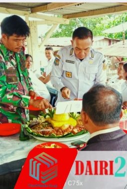 Koramil 05/TP Bersama Muspika Ucapkan Selamat HUT Bhayangkara untuk Polsek Kutabuluh/Tanah Pinem