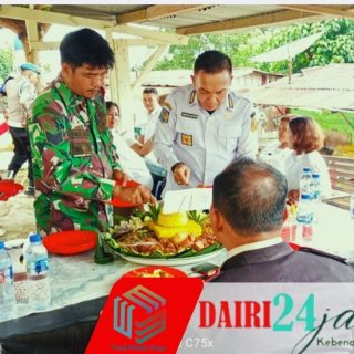 Koramil 05/TP Bersama Muspika Ucapkan Selamat HUT Bhayangkara untuk Polsek Kutabuluh/Tanah Pinem
