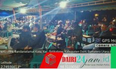 Semarak FIFA World Cup 2026, Lapangan Tenis Makodim 0206/Dairi Dipadati Warga Saat Nobar Argentina vs Mesir