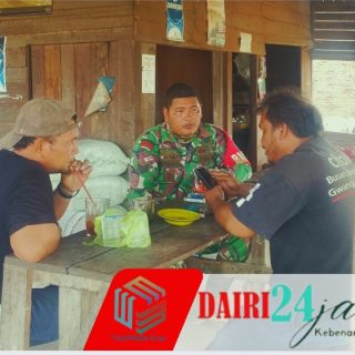 Ngopi Bareng, Babinsa Koramil 05/TP Serma Supriadi Hutasoit Serap Aspirasi Warga Desa Pasir Tengah