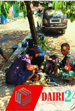 Babinsa Serda J. Ginting Komsos di Desa Harapan, Pererat Silaturahmi dan Jaga Kondusifitas Wilayah