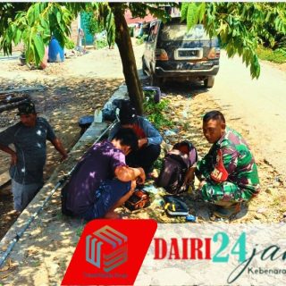 Babinsa Serda J. Ginting Komsos di Desa Harapan, Pererat Silaturahmi dan Jaga Kondusifitas Wilayah