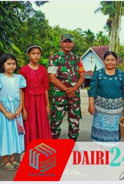 BABINSA KORAMIL 05/TP SILATURAHMI DENGAN WARGA DI GEREJA GBKP SUKA DAME TANAH PINEM