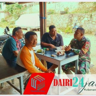 Babinsa Koramil 05/TP Jalin Kedekatan Dengan Warga Desa Kuta Gamber
