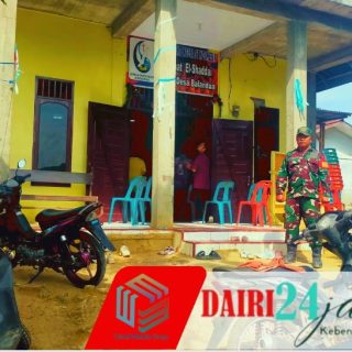 Babinsa Koramil 05/ TP, Laksanakan Pengamanan Ibadah Minggu Di Desa Balan Dua